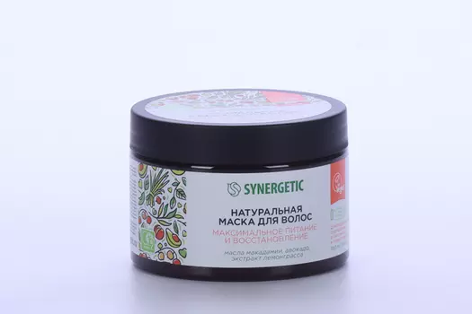 Маска д/волос SYNERGETIC Максимальное питание и восстановление, 300 мл