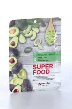 Маска EYENLIP с экстрактом авокадо SUPER FOOD ткан д/лица