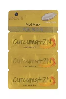 Маска-глина д/лица SKINLITE SUPER TRIO куркума + Zn, 4 г, 3 шт