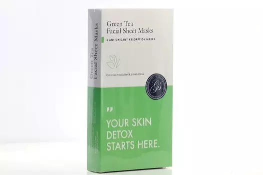 Маска Grace and Stella д/лица тканевая экстракт зеленого чая/коллаген, 6 шт