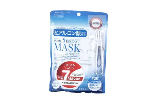 Маска Japan Gals Pure5 Essence д/лица с гиалуроновой кислотой, 7 шт