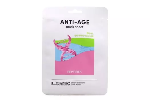Маска LSaniс Anti-Age тканевая антивозрастная с пептидами