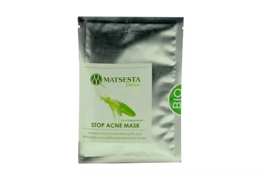 Маска MATSESTA STOP ACNE поросуживающая д/жирн/комбинир кожи, 50 мл