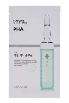Маска MISSHA Mascure отшелуш с PHA кислотами д/тонкой/чувств кожи лица, 28 мл