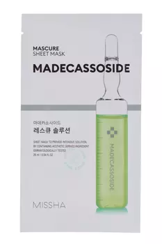 Маска MISSHA Mascure SOS с мадекассосидом д/восстан ослаб кожи, 28 мл