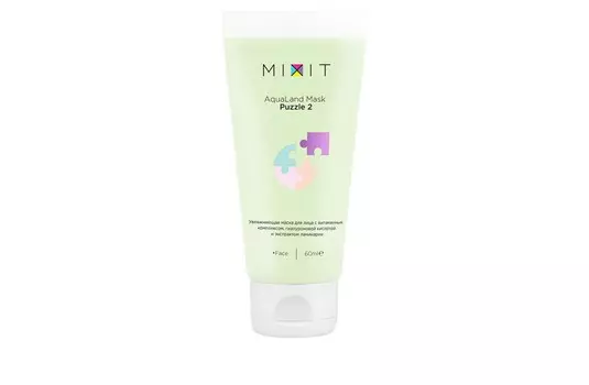 Маска MIXIT AquaLand Mask Puzzle 2 увлаж д/лица, 60 мл, (SKU0012643000)