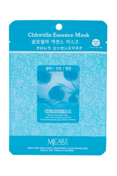 Маска MJCARE Essence д/лица тканевая c хлореллой