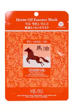 Маска MJCARE Essence д/лица тканевая c лошадиным жиром