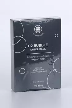 Маска NSC O2 Bubble Sheet ультраочищ пузырьков тканев, 5 шт