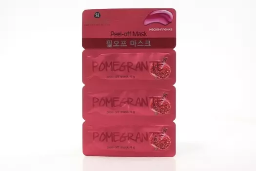 Маска-пленка д/лица SKINLITE SUPER TRIO гранат, 4 г, 3 шт