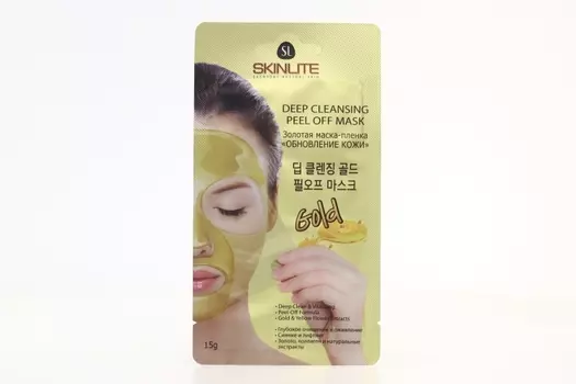 Маска-пленка Скинлайт Золотая Обновление кожи