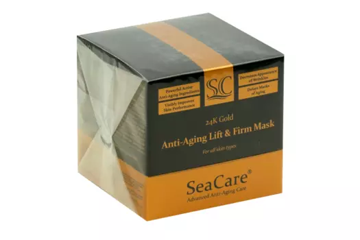 Маска SeaCare 24K Gold д/лица антивозрастная с реноваж/золотом/витамином Е, 50 мл