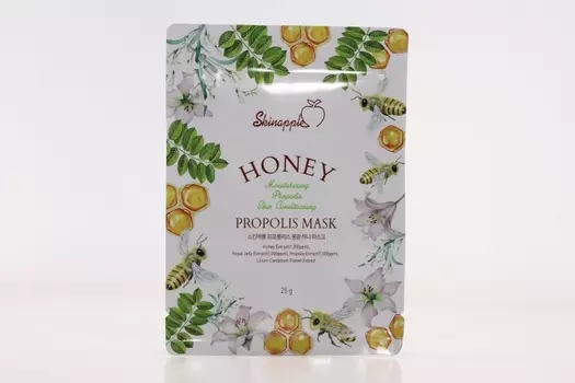Маска Скинэпл д/лица питание и сияние мед/прополис
