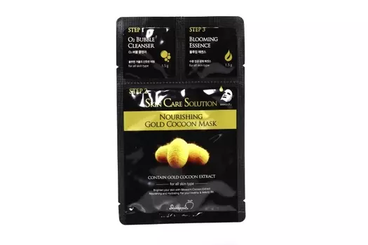 Маска Скинэпл д/лица трехфазная омоложение/питание с экстр кокон тутового шелкопр