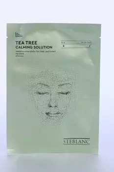Маска-сыворотка Steblanc тканевая успокаивающая с экстрактом чайного дерева д/лица, 25 г