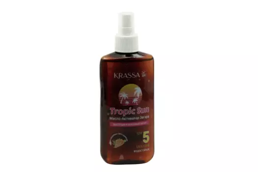 Масло-активатор загара Krassa Tropic San SPF 5, 150 мл