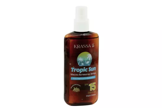Масло-активатор загара Krassa Tropic San SPF 15, 150 мл