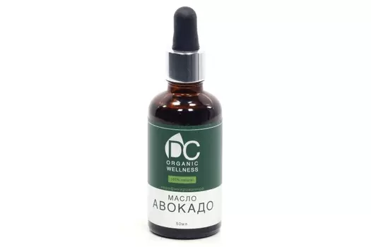 Масло авокадо DolphinCoco DC Organic Wellness стекло/пипетка, 50 мл