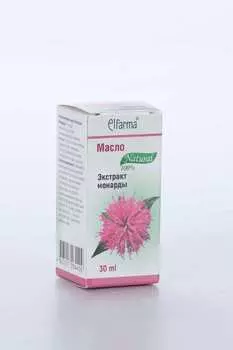 Масло экстракт монарды Эльфарма 100% натуральное, 30 мл