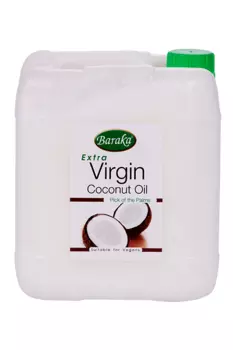 Масло Барака Вирджин Органик Кокосовое пищевое/нерафинированное/первый/холодный отжим, 5 л