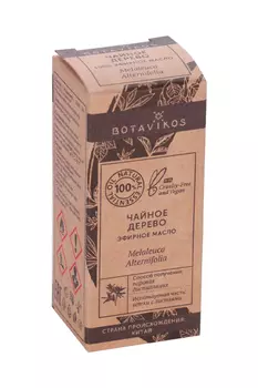 Масло BOTAVIKOS эфирное 100% Чайное дерево, 10 мл