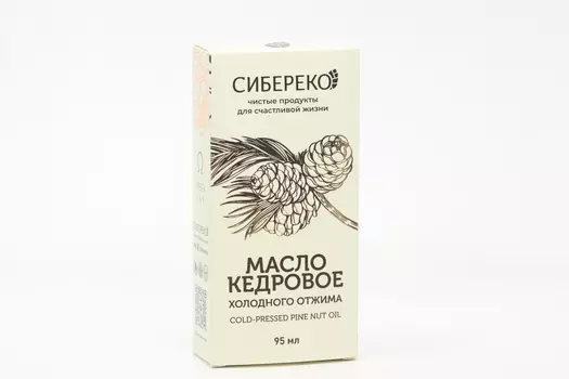 Масло кедровое холодного отжима, 95 мл