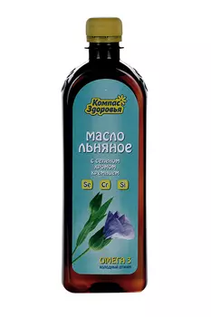 Масло льняное Селен Хром Кремний, 500 мл