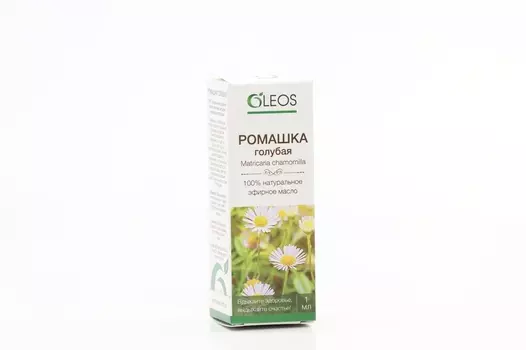 Масло Oleos Ромашка голубая эфирное, 1 мл