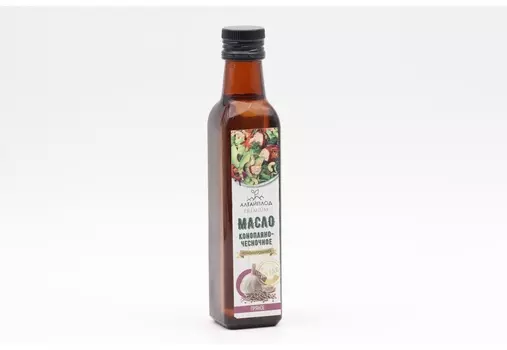 Масло Пряное конопляно-чесночное, 250 мл