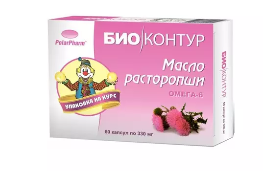 Масло Расторопши Биоконтур, 330 мг, 60 шт, капсулы