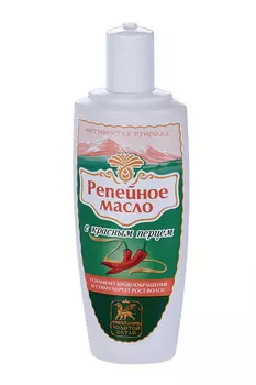 Масло Репейное Золотой Алтай с красным перцем, 200 мл