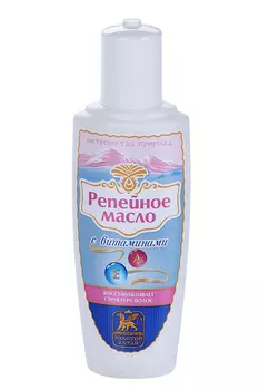 Масло Репейное Золотой Алтай с вит А и Е д/восстан структ волос, 100 мл