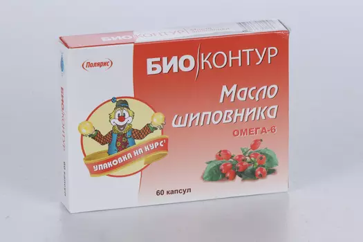 Масло шиповника Биоконтур, 340 мг, 60 шт, капсулы