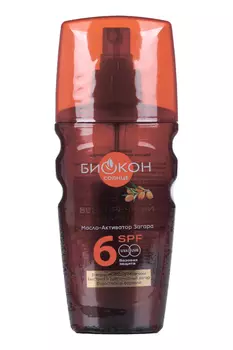 Масло-спрей активатор загара Биокон Безупречный загар SPF 6, 160 мл
