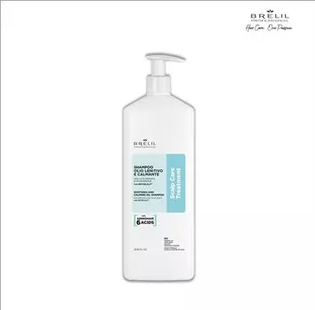 Масляный шампунь Brelil professional AMINO TREATMENT смягчающего и успокаивающего действия, 1000мл