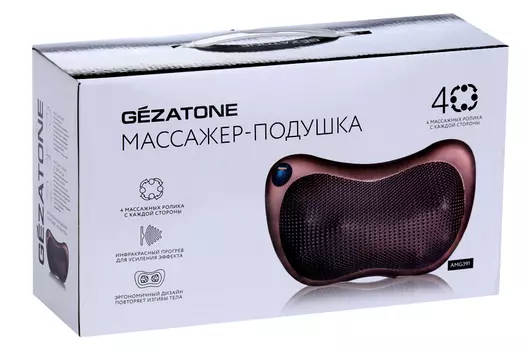 Массажная подушка д/шеи с подогревом AMG391 Gezatone (1301278)