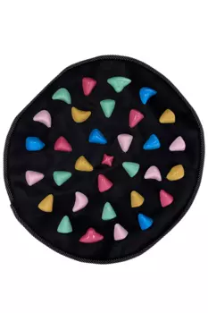 Массажный коврик ONLITOP d=34 см цвет черный/разноцветный