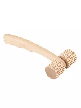 Массажёр «Каток», деревянный, зубчатый