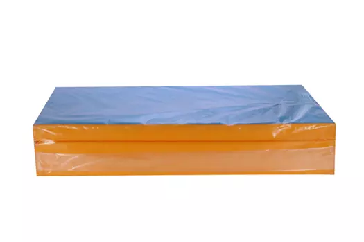 Мат Romana мягкий щит тройной 1500х1000х60 мм голубой/желтый