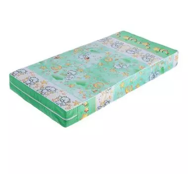 Матрас беспружинный «ЦАРЬ САЛТАН», 120х60х12см,ситец,цвет МИКС