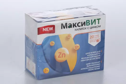 Максивит с цинком, 16 г, 20 шт, порошок