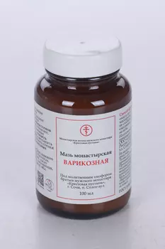 Мазь Бизорюк монастырская солох аул Варикозная, 100 мл