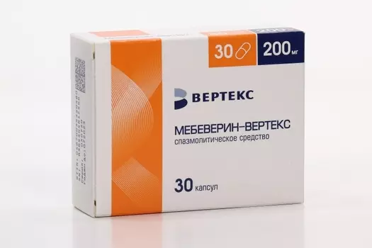 Мебеверин-ВЕРТЕКС 200 мг, 30 шт, капсулы с пролонгированным высвобождением