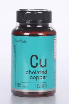 Медь хелатная LeafToGo, 100 шт, капсулы