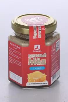 Мед Пантовый с мумие и дигидрокверцитином, 210 г, банка