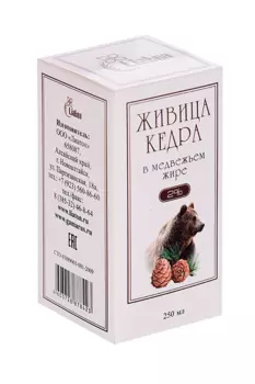 Медвежий жир Лиатон с Живицей кедра, 250 мл