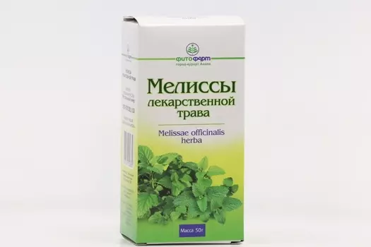 Мелиссы трава, 50 г, сырье растительное измельченное