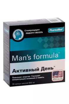 Менс формула Активный день, 600 мг, 30 шт, капсулы