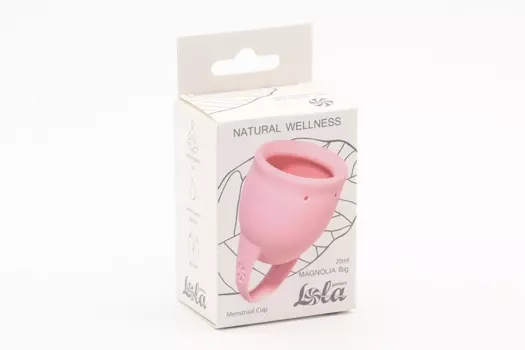 Менструальная чаша Natural Wellness Magnolia Big цвет розовый 4000-14lola силикон, 20 мл