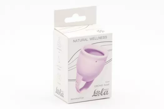 Менструальная чаша Natural Wellness Orchid Smail цвет лавандовый 4000-13lola силикон, 15 мл